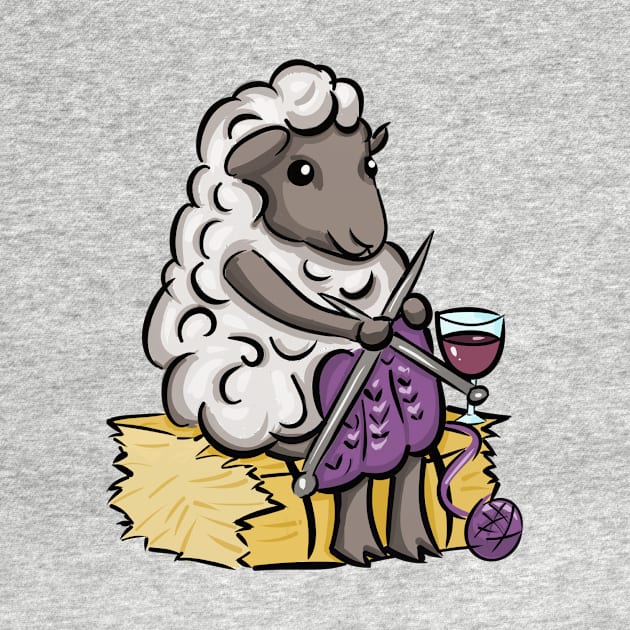 Knitting Sheep by SpaceMomCreations